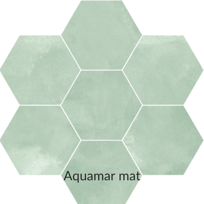 Hex aquamar mat