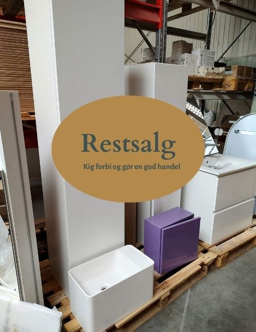 Indretning badeværelse - restsalg
