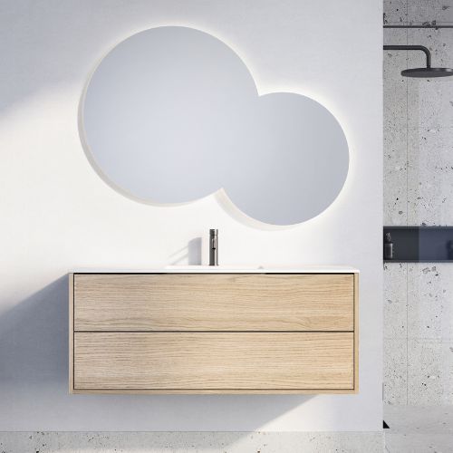 Fingertappet badeværelsesmøbel 120 cm