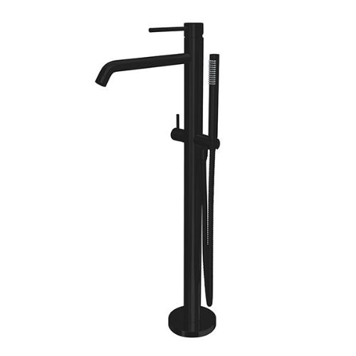 Fritstående badekar armatur sort